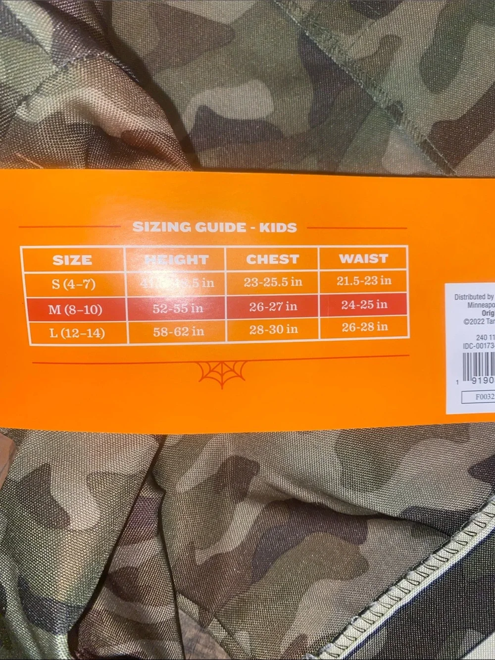 Hyde and Eek! Kids' Green Camo Soldier Costume - Medium 8 - 10